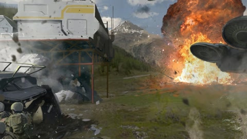Military assault on landfill — Stillmotion