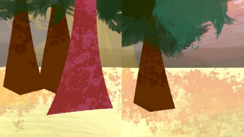 Cartoon forest lake clearing — Stillmotion