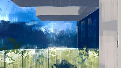 Sauna with glass walls and forest views — Stillmotion