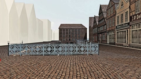Historic city street and canal — Stillmotion