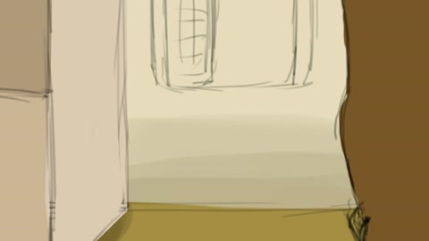 Cartoon elf legs in room interior — Stillmotion