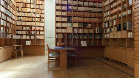 Wooden library archive shelves — Stillmotion