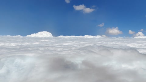 Airplane above cloud tops — Stillmotion