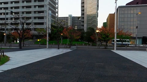 Modern campus plaza and buildings — Stillmotion