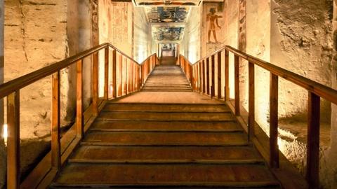 Ancient Egyptian burial chamber interior — Stillmotion