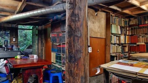Book-filled storage room interior — Stillmotion