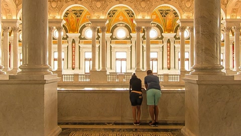 Grand marble entrance hall interior — Stillmotion