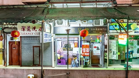Night city street market — Stillmotion