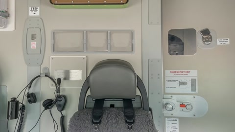 Airplane cockpit interior with control panels — Stillmotion