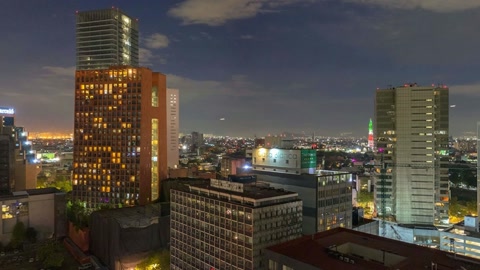 Night downtown skyline — Stillmotion