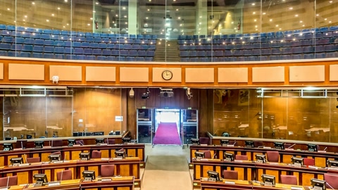 Indoor library with lecture hall — Stillmotion