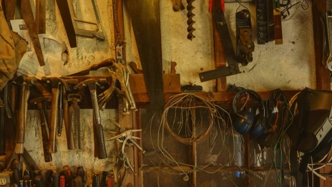 Tool-filled workshop interior — Stillmotion