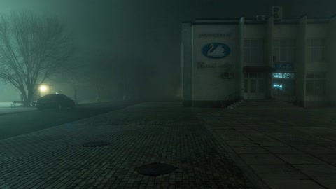 Foggy urban street at night — Stillmotion
