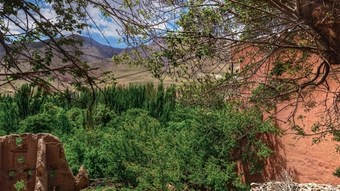 Mud-brick kasbah courtyard and alleyways — Stillmotion