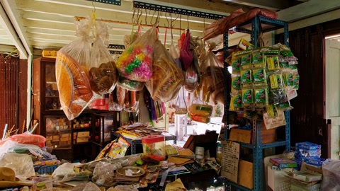 Interior of a local market shop — Stillmotion