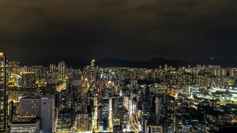 Night city skyline — Stillmotion