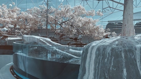 Aviary infrared panorama, Valencia, Spain. — Stillmotion