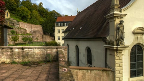 Historic building and garden courtyard — Stillmotion