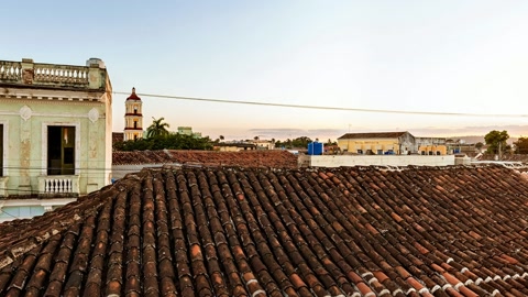 Historic rooftop architecture with terracotta tiles — Stillmotion