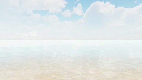 Beach with bench and lamppost — Stillmotion