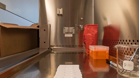 Laboratory technician at workbench — Stillmotion