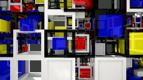 Abstract geometric cube room — Stillmotion