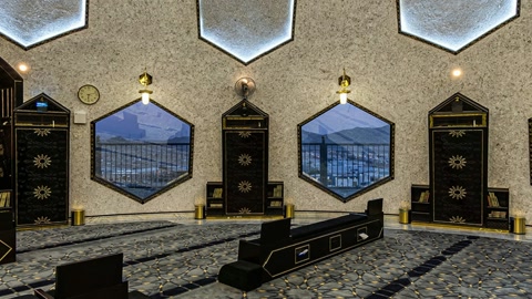 Theatre hall with geometric windows — Stillmotion