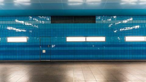 Airport terminal interior with escalators — Stillmotion