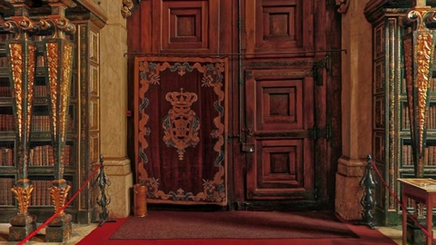 Ornate historic library interior — Stillmotion
