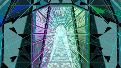 Colorful geometric elevator shafts — Stillmotion