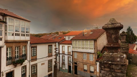Historic stone architecture with courtyard — Stillmotion