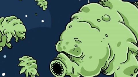 Cartoon astronaut in spacecraft interior — Stillmotion