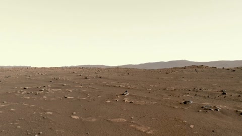 Mars rover on rocky desert plain — Stillmotion