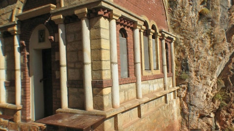 Rocky cliff cave temple — Stillmotion