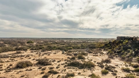Desert rock formations and petroglyphs — Stillmotion