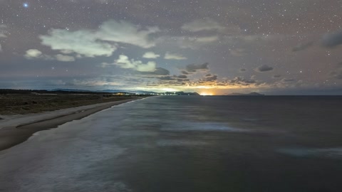 Starry night coast — Stillmotion