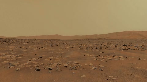 Rover on rocky desert plain — Stillmotion