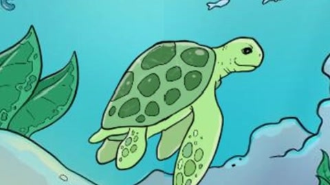 Underwater cartoon characters and sea life — Stillmotion