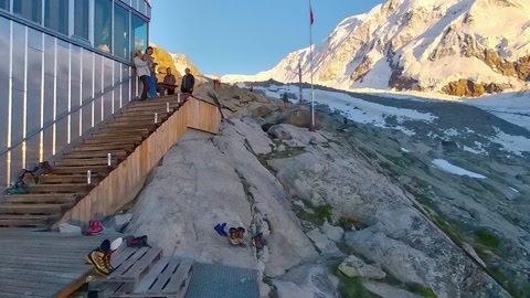 Glacier and mountain view terrace — Stillmotion
