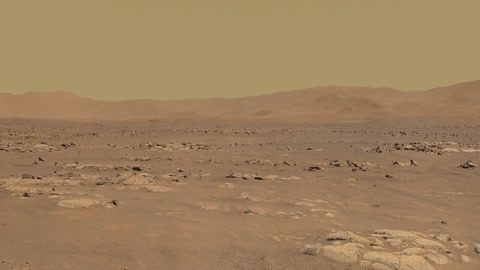 Mars rover in rocky desert terrain — Stillmotion