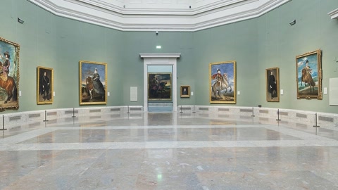 Art gallery with framed paintings — Stillmotion