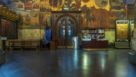 Ornate orthodox church interior — Stillmotion