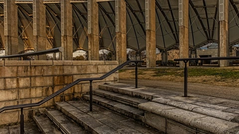 Ancient amphitheater with modern stadium — Stillmotion