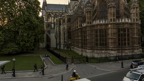 Historic Gothic government building exterior — Stillmotion