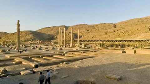 Ancient ruin with stone columns — Stillmotion