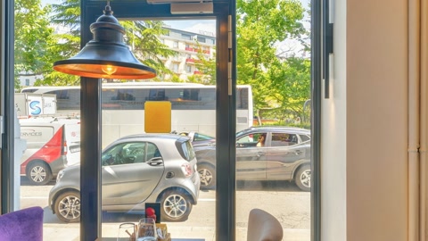 Interior of upscale restaurant dining room — Stillmotion