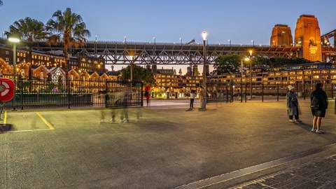 Harbor promenade at dusk — Stillmotion