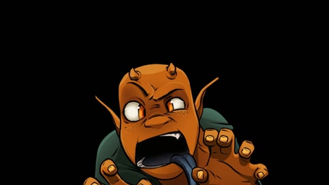Demon peering over elevator door — Stillmotion