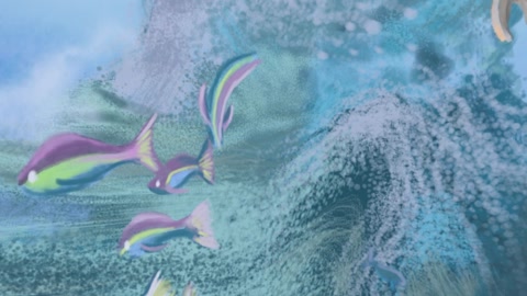 Underwater swimmers and fish — Stillmotion