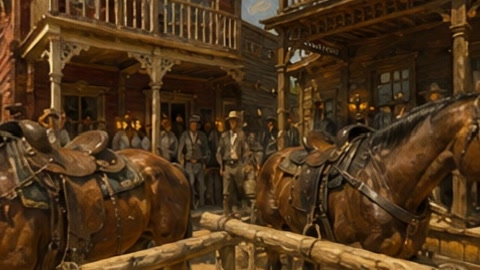 Wild West town street scene — Stillmotion